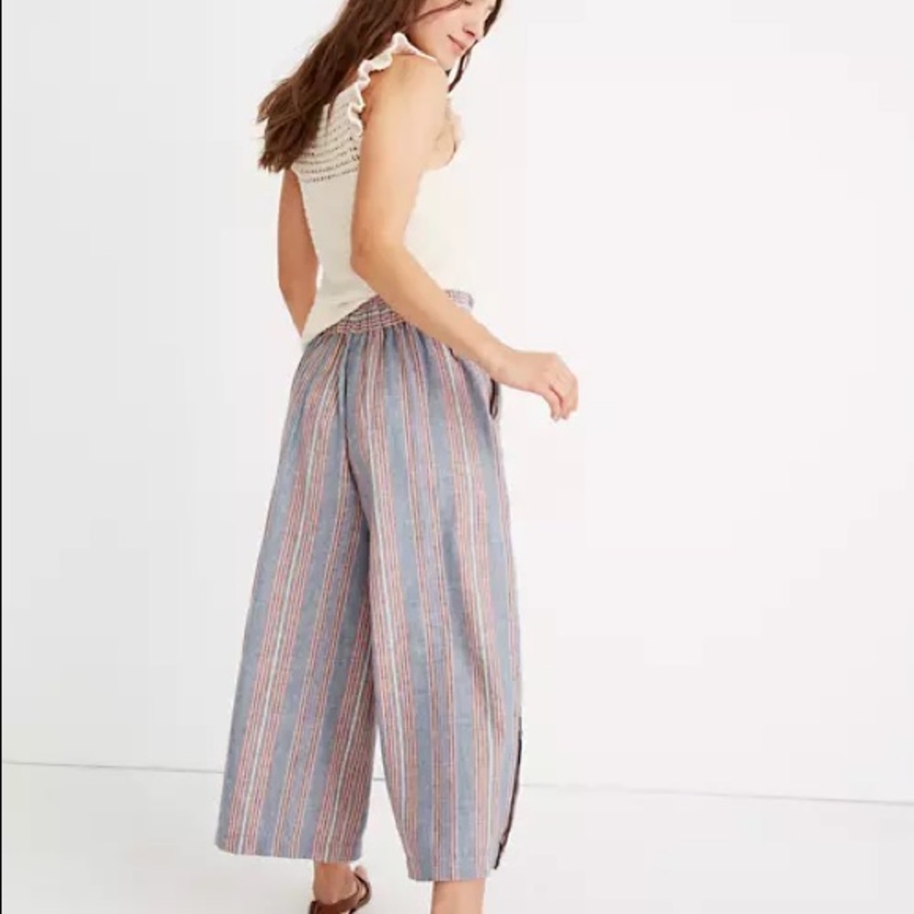 Madewell Side-Button Huston Pull-On Crop Pants